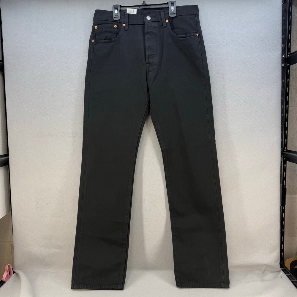 Levi's 501XX Big E Men's 33x34 Black Straight Leg Button Fly Preppy Normcore NWT - Picture 1 of 16